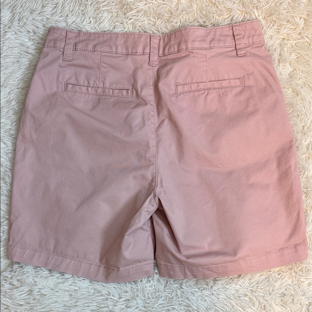 A New Day Size 8 Blush Pink Stretch Chino Bermuda Shorts - Picture 3 of 7